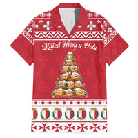 Cute Maltese Imqaret Pastry Christmas Family Matching Short Sleeve Bodycon Dress and Hawaiian Shirt Christmas Joy in Malta - Wonder Print Shop