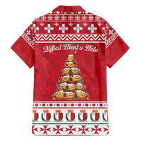 Cute Maltese Imqaret Pastry Christmas Family Matching Short Sleeve Bodycon Dress and Hawaiian Shirt Christmas Joy in Malta - Wonder Print Shop