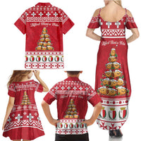 Cute Maltese Imqaret Pastry Christmas Family Matching Summer Maxi Dress and Hawaiian Shirt Christmas Joy in Malta - Wonder Print Shop