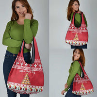 Cute Maltese Imqaret Pastry Christmas Grocery Bag Christmas Joy in Malta - Wonder Print Shop