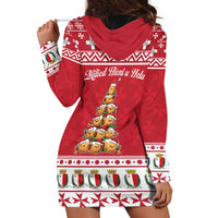 Cute Maltese Imqaret Pastry Christmas Hoodie Dress Christmas Joy in Malta - Wonder Print Shop