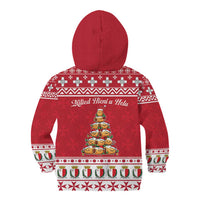 Cute Maltese Imqaret Pastry Christmas Kid Hoodie Christmas Joy in Malta - Wonder Print Shop