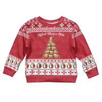 Cute Maltese Imqaret Pastry Christmas Kid Ugly Christmas Sweater Christmas Joy in Malta - Wonder Print Shop