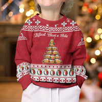 Cute Maltese Imqaret Pastry Christmas Kid Ugly Christmas Sweater Christmas Joy in Malta - Wonder Print Shop