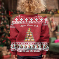 Cute Maltese Imqaret Pastry Christmas Kid Ugly Christmas Sweater Christmas Joy in Malta - Wonder Print Shop