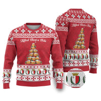 Cute Maltese Imqaret Pastry Christmas Ugly Christmas Sweater Christmas Joy in Malta - Wonder Print Shop