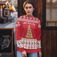 Cute Maltese Imqaret Pastry Christmas Ugly Christmas Sweater Christmas Joy in Malta - Wonder Print Shop