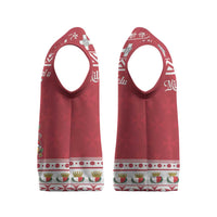 Cute Maltese Imqaret Pastry Christmas Knitted V-Neck Vest Christmas Joy in Malta - Wonder Print Shop