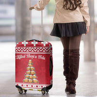 Cute Maltese Imqaret Pastry Christmas Luggage Cover Christmas Joy in Malta - Wonder Print Shop