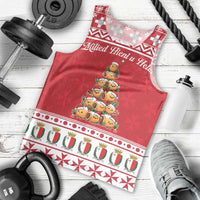 Cute Maltese Imqaret Pastry Christmas Men Tank Top Christmas Joy in Malta - Wonder Print Shop