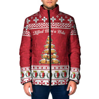 Cute Maltese Imqaret Pastry Christmas Padded Jacket Christmas Joy in Malta - Wonder Print Shop