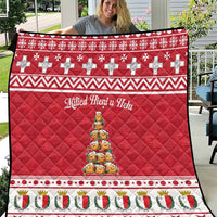 Cute Maltese Imqaret Pastry Christmas Quilt Christmas Joy in Malta - Wonder Print Shop