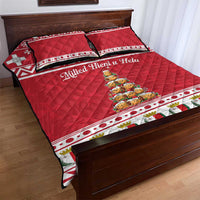 Cute Maltese Imqaret Pastry Christmas Quilt Bed Set Christmas Joy in Malta - Wonder Print Shop