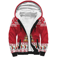 Cute Maltese Imqaret Pastry Christmas Sherpa Hoodie Christmas Joy in Malta - Wonder Print Shop