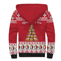 Cute Maltese Imqaret Pastry Christmas Sherpa Hoodie Christmas Joy in Malta - Wonder Print Shop