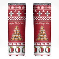 Cute Maltese Imqaret Pastry Christmas Skinny Tumbler Christmas Joy in Malta - Wonder Print Shop