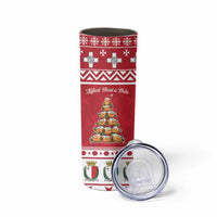 Cute Maltese Imqaret Pastry Christmas Skinny Tumbler Christmas Joy in Malta - Wonder Print Shop