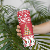 Cute Maltese Imqaret Pastry Christmas Skinny Tumbler Christmas Joy in Malta - Wonder Print Shop