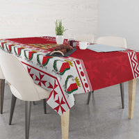 Cute Maltese Imqaret Pastry Christmas Tablecloth Christmas Joy in Malta - Wonder Print Shop