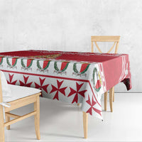Cute Maltese Imqaret Pastry Christmas Tablecloth Christmas Joy in Malta - Wonder Print Shop