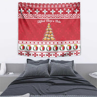 Cute Maltese Imqaret Pastry Christmas Tapestry Christmas Joy in Malta - Wonder Print Shop