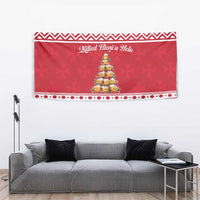 Cute Maltese Imqaret Pastry Christmas Tapestry Christmas Joy in Malta - Wonder Print Shop