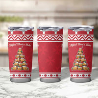 Cute Maltese Imqaret Pastry Christmas Tumbler Cup Christmas Joy in Malta - Wonder Print Shop
