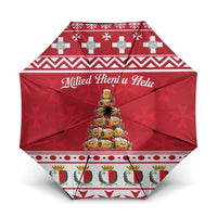 Cute Maltese Imqaret Pastry Christmas Umbrella Christmas Joy in Malta - Wonder Print Shop