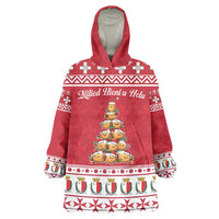 Cute Maltese Imqaret Pastry Christmas Wearable Blanket Hoodie Christmas Joy in Malta - Wonder Print Shop