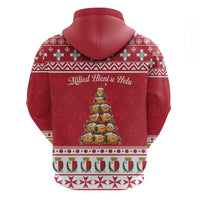 Cute Maltese Imqaret Pastry Christmas Zip Hoodie Christmas Joy in Malta - Wonder Print Shop