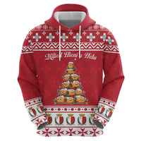 Cute Maltese Imqaret Pastry Christmas Zip Hoodie Christmas Joy in Malta - Wonder Print Shop