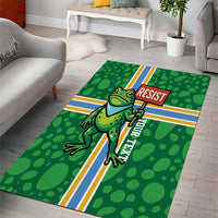 Personalized Resist Portland Frog Area Rug Frog Activist Protest City - Wonder Print Shop