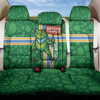 Personalized Resist Portland Frog Back Car Seat Cover Frog Activist Protest City - Wonder Print Shop