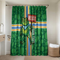 Personalized Resist Portland Frog Bathroom Set Frog Activist Protest City - Wonder Print Shop