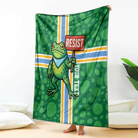 Personalized Resist Portland Frog Blanket Frog Activist Protest City - Wonder Print Shop