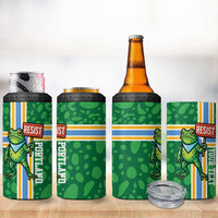 Personalized Resist Portland Frog 4 in 1 Can Cooler Tumbler Frog Activist Protest City - Wonder Print Shop