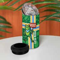 Personalized Resist Portland Frog 4 in 1 Can Cooler Tumbler Frog Activist Protest City - Wonder Print Shop
