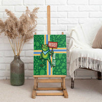 Personalized Resist Portland Frog Canvas Wall Art Frog Activist Protest City - Wonder Print Shop