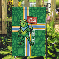 Personalized Resist Portland Frog Garden Flag Frog Activist Protest City - Wonder Print Shop