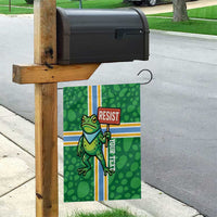 Personalized Resist Portland Frog Garden Flag Frog Activist Protest City - Wonder Print Shop