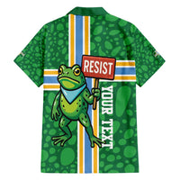 Personalized Resist Portland Frog Hawaiian Shirt Frog Activist Protest City - Wonder Print Shop