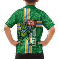 Personalized Resist Portland Frog Hawaiian Shirt Frog Activist Protest City - Wonder Print Shop