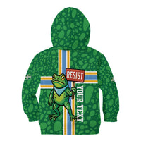 Personalized Resist Portland Frog Kid Hoodie Frog Activist Protest City - Wonder Print Shop