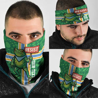 Personalized Resist Portland Frog Neck Gaiter Frog Activist Protest City - Wonder Print Shop