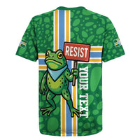 Personalized Resist Portland Frog Rugby Jersey Frog Activist Protest City - Wonder Print Shop
