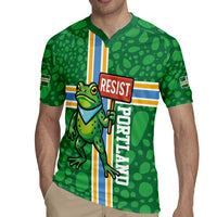 Personalized Resist Portland Frog Rugby Jersey Frog Activist Protest City - Wonder Print Shop