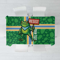 Personalized Resist Portland Frog Tablecloth Frog Activist Protest City - Wonder Print Shop