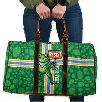 Personalized Resist Portland Frog Travel Bag Frog Activist Protest City - Wonder Print Shop