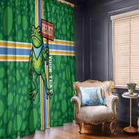 Personalized Resist Portland Frog Window Curtain Frog Activist Protest City - Wonder Print Shop