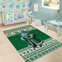Ireland Christmas Area Rug Irish Santa Claus - Wonder Print Shop